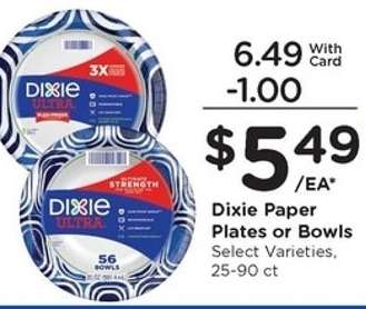 Dixie Paper Plates or Bowls