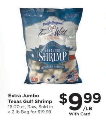 Extra Jumbo Texas Gulf Shrimp