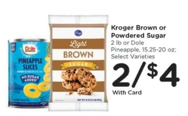 Kroger Brown or Powdered Sugar