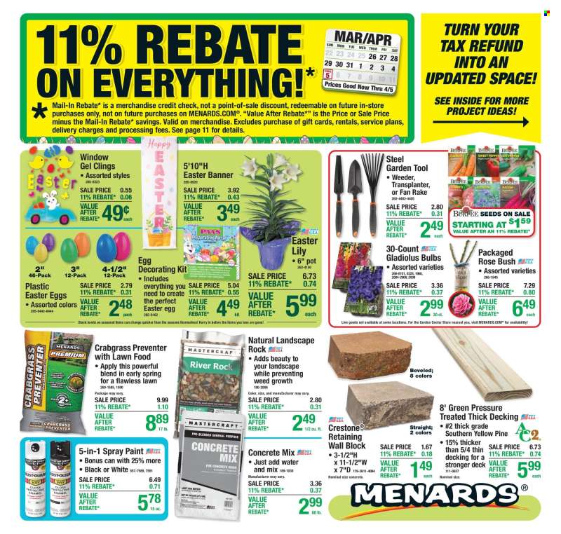 Menards Flyer - 03/26/2026 - 04/05/2026.