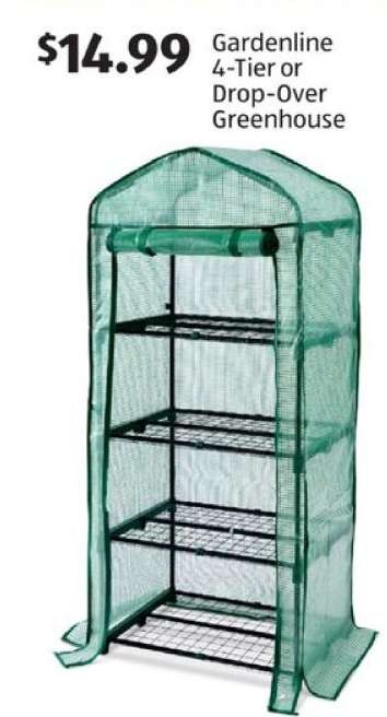 Gardenline 4-Tier or Drop-Over Greenhouse
