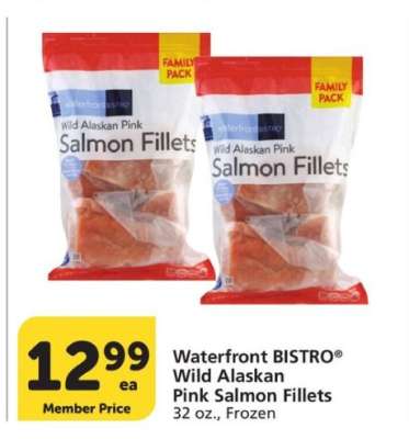 Waterfront Bistro Wild Alaskan Pink Salmon Fillets