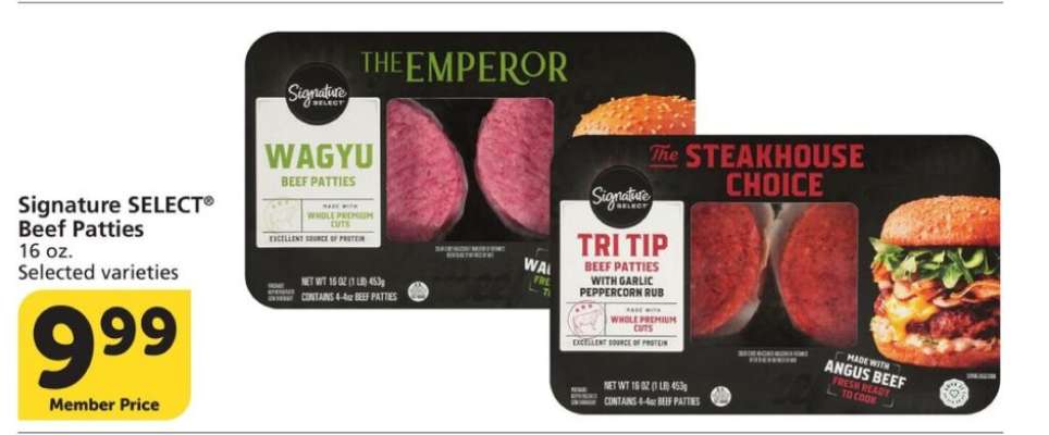 Signature Select Beef Patties