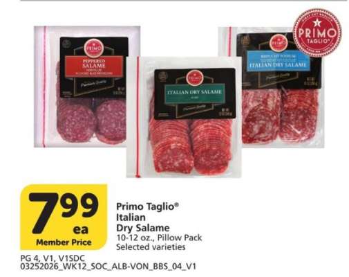 Primo Taglio Italian Dry Salame