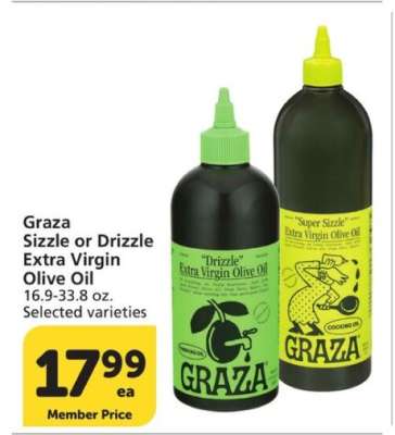 Graza Sizzle or Drizzle Extra Virgin Olive Oil