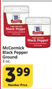 McCormick Black Pepper Ground