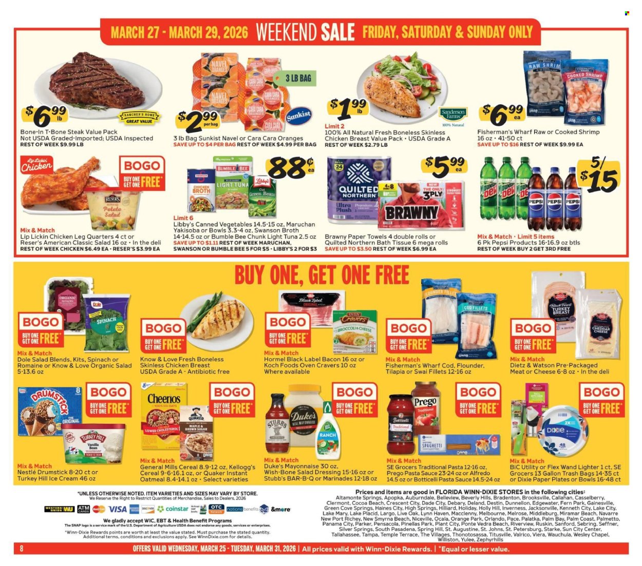 Winn Dixie ad - 03/25/2026 - 03/31/2026. Page 8