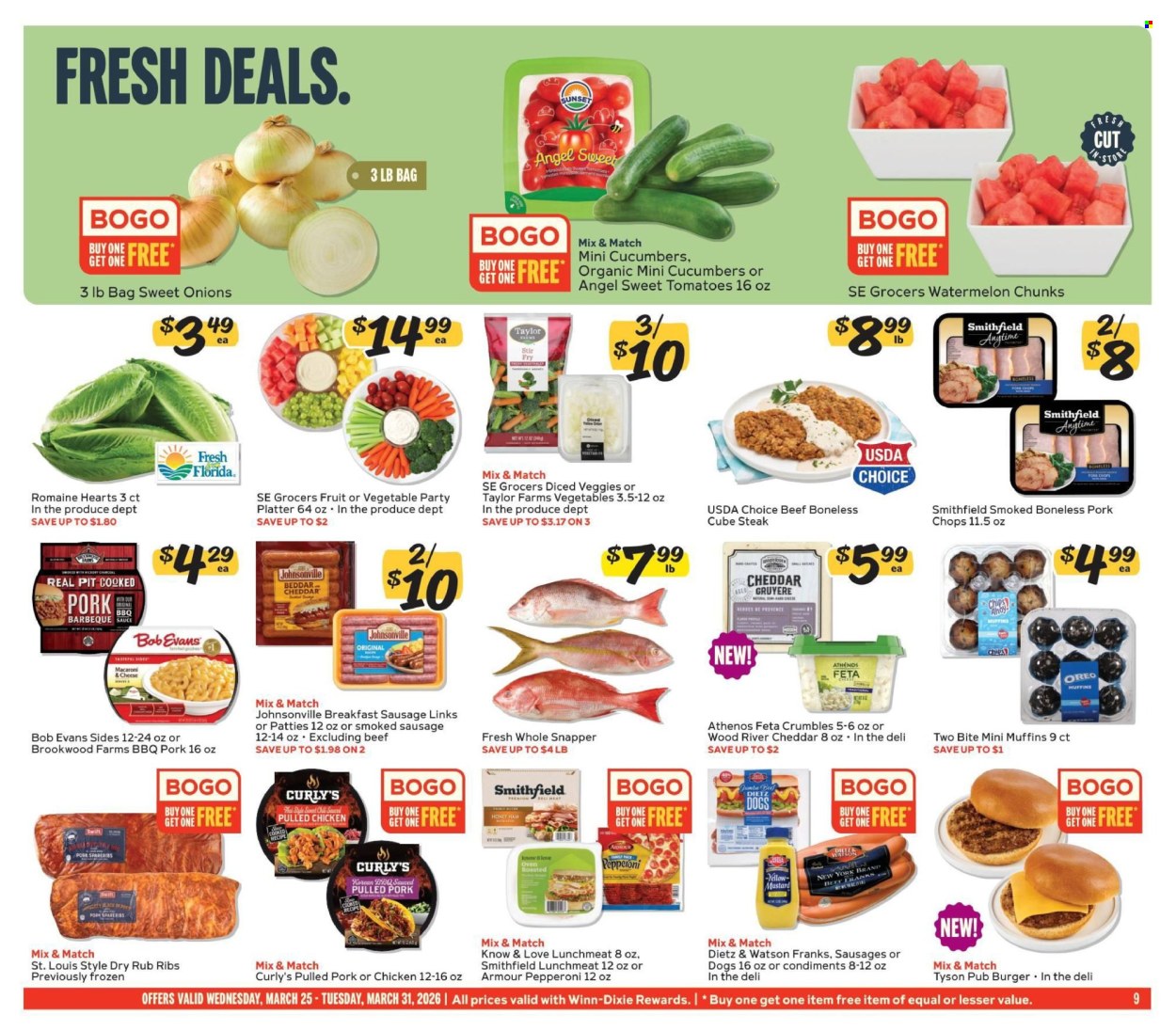 Winn Dixie ad - 03/25/2026 - 03/31/2026. Page 9