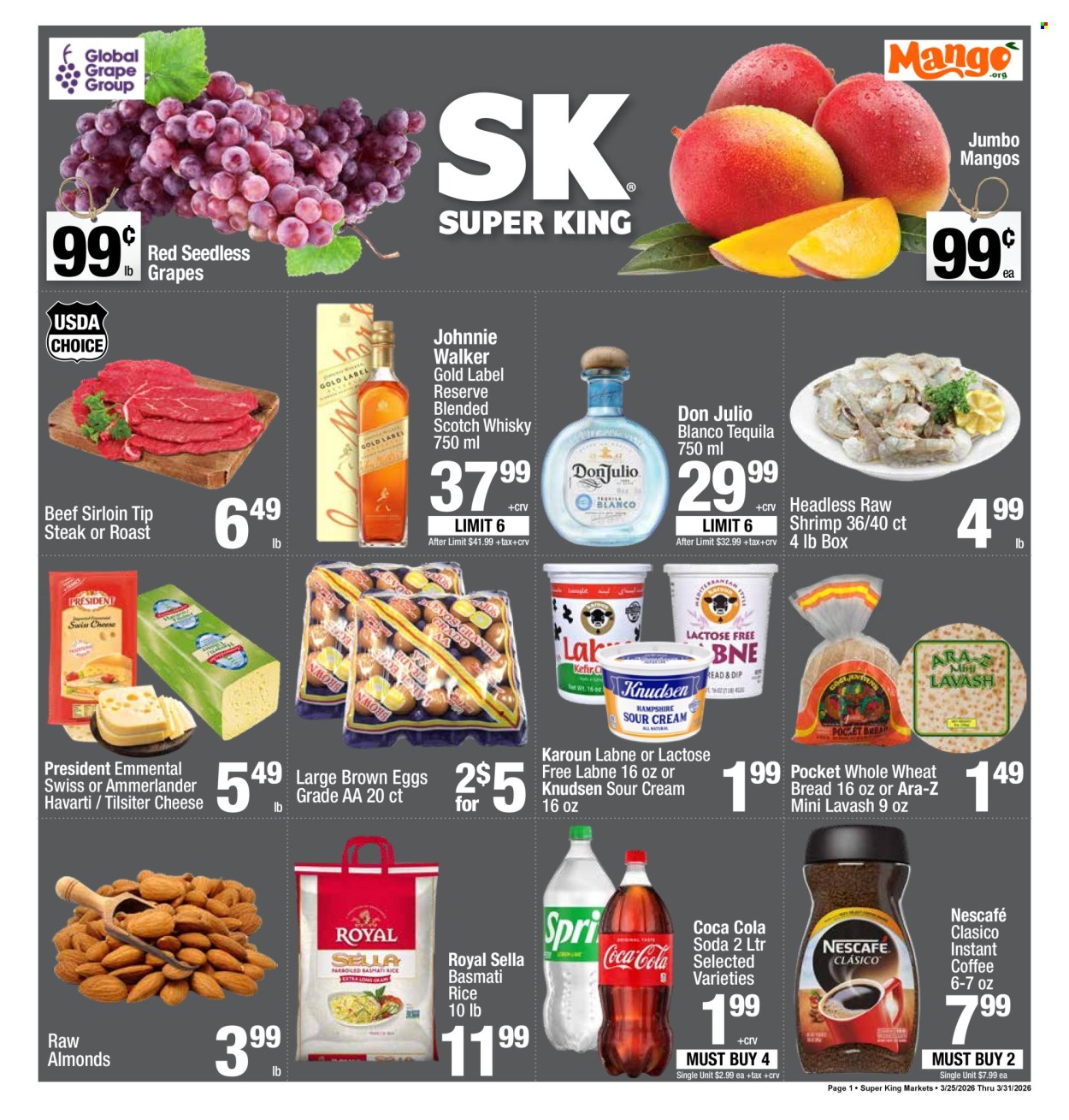 Super King Markets ad - 03/25/2026 - 03/31/2026. Page 1