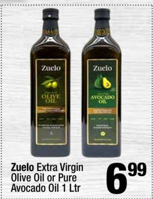 Zuelo Extra Virgin Olive Oil or Pure Avocado Oil