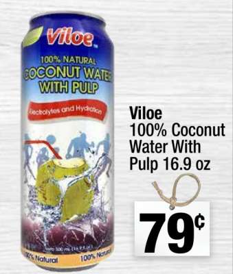 Viloe 100% Coconut Water With Pulp 16.9 oz