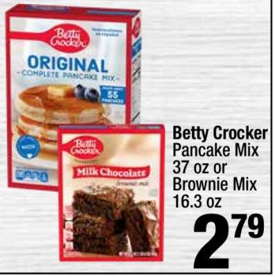 Betty Crocker Pancake Mix or Brownie Mix