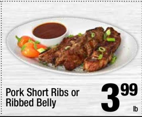 Pork Short Ribs or Ribbed Belly