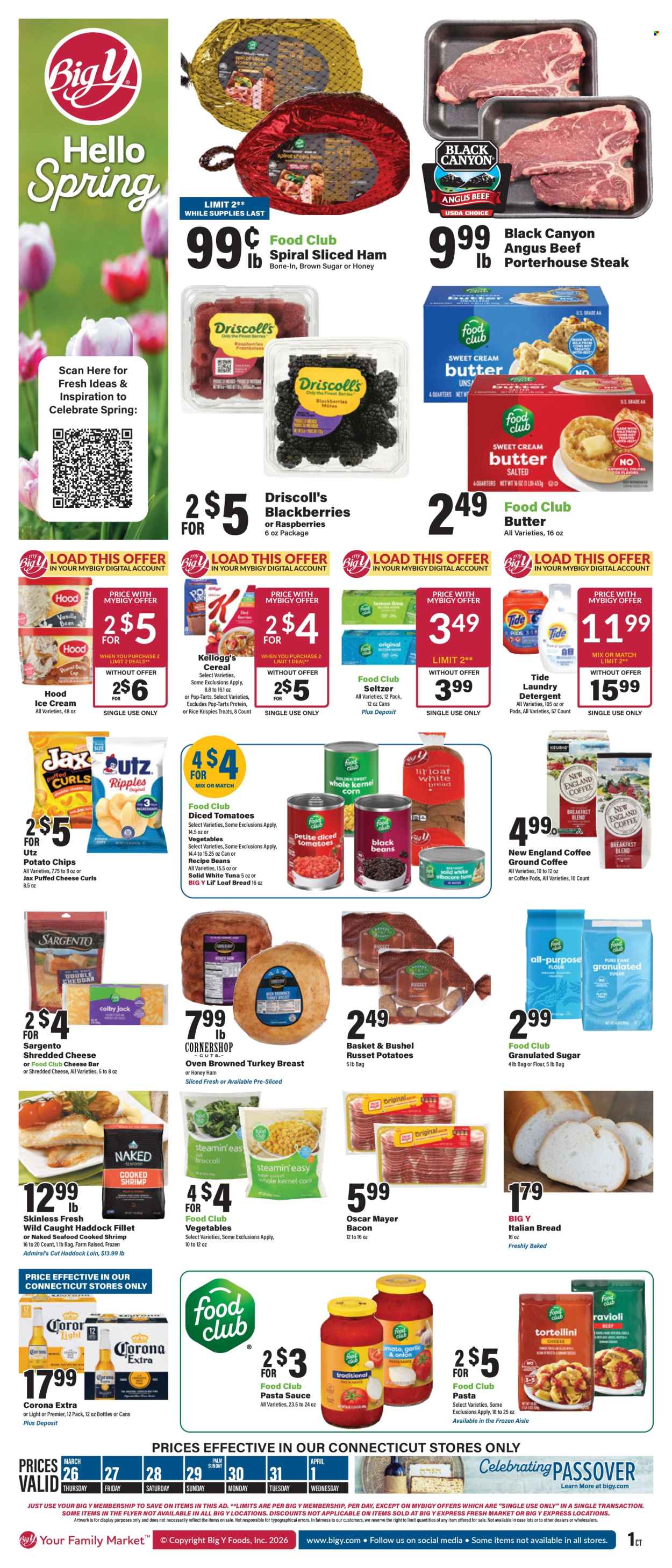 Big Y ad - 03/26/2026 - 04/01/2026. Page 1