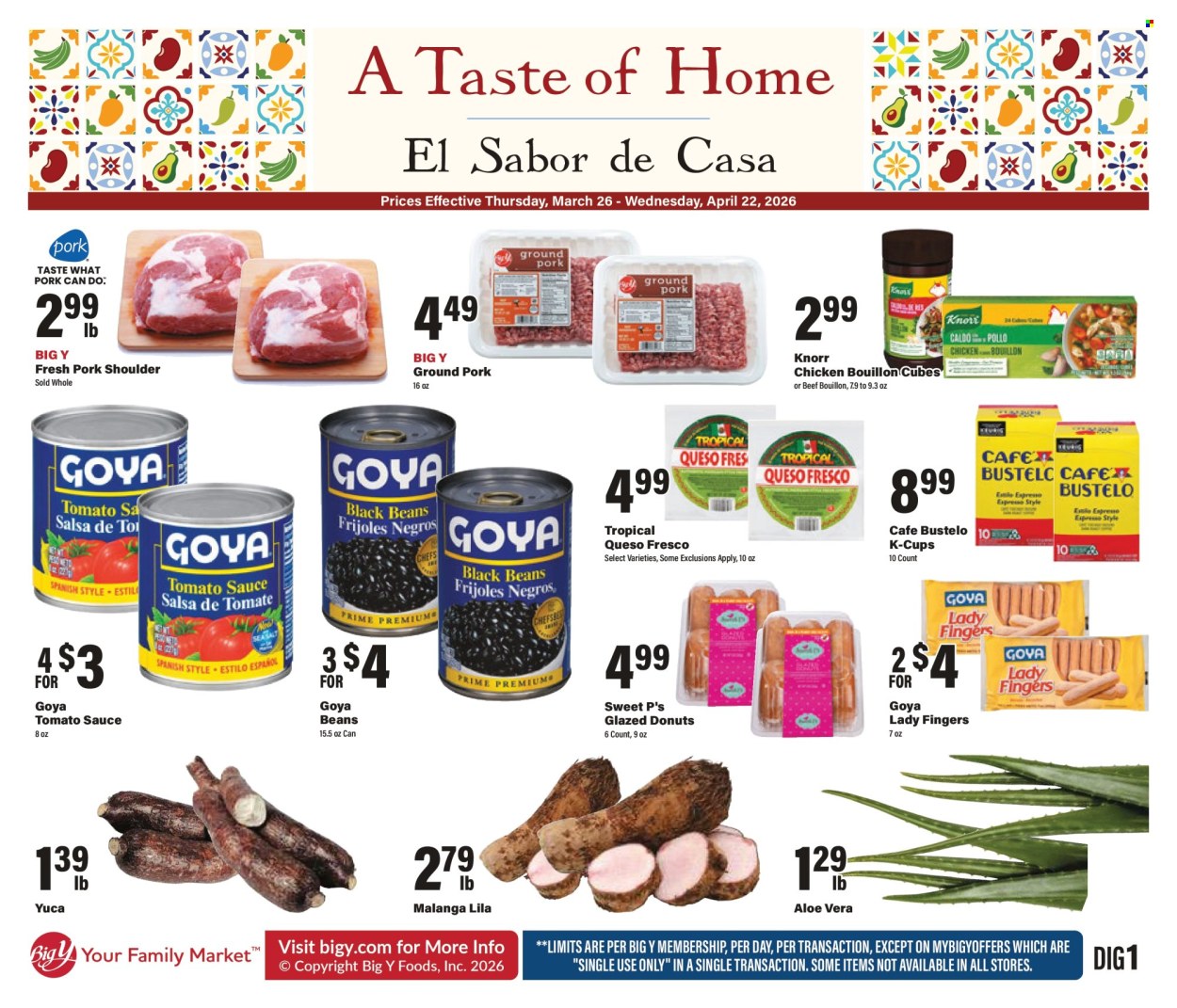 Big Y ad - 03/26/2026 - 04/22/2026. Page 1
