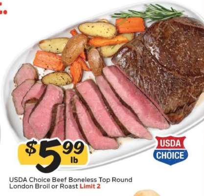 USDA Choice Beef Boneless Top Round