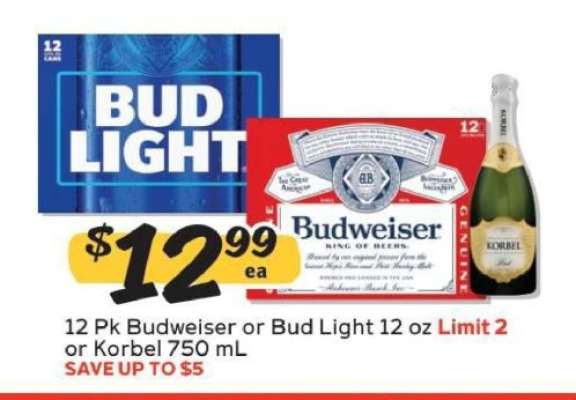 Budweiser or Bud Light or Korbel