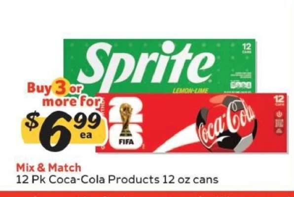 12 Pk Coca-Cola Products 12 oz cans