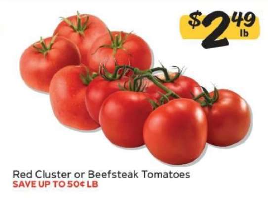 Red Cluster or Beefsteak Tomatoes