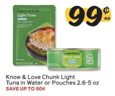 Know & Love Chunk Light Tuna