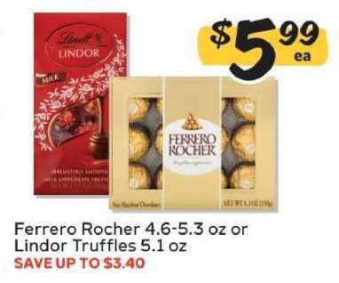 Ferrero Rocher or Lindor Truffles