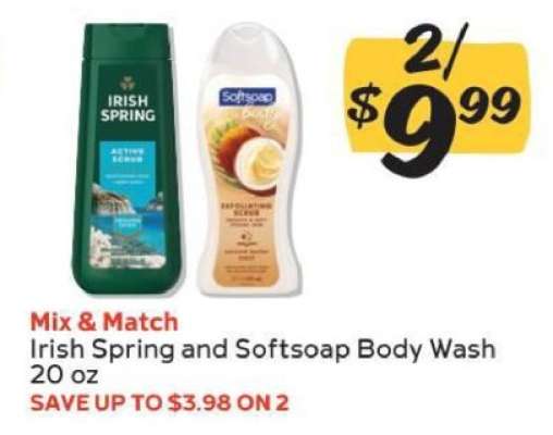 Irish Spring and Softsoap Body Wash