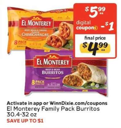 El Monterey Family Pack Burritos