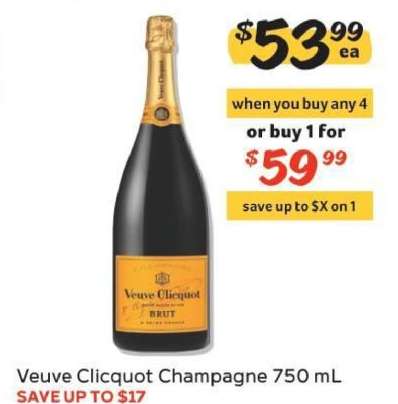 Veuve Clicquot Champagne 750 mL