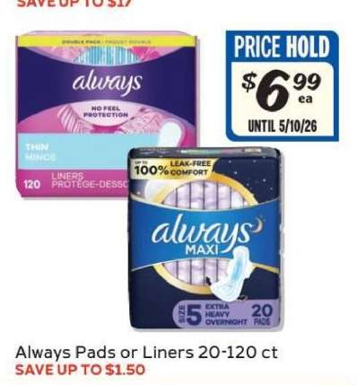 Always Pads or Liners