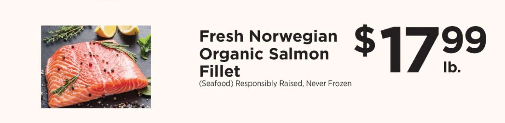 Fresh Norwegian Organic Salmon Fillet