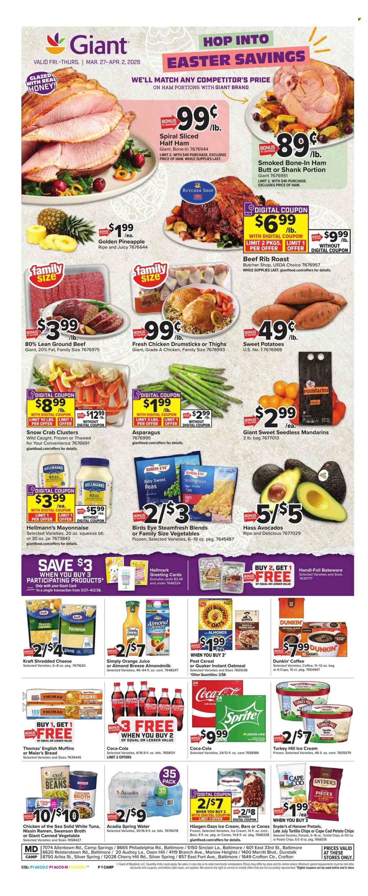 Giant Food ad - 03/27/2026 - 04/02/2026. Page 1