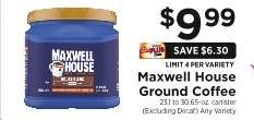 Maxwell House Ground Coffee*