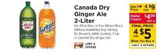 Canada Dry Ginger Ale 2- liter