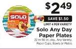Solo Any Day Paper Plates