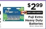 Fuji Extra Heavy Duty Batteries