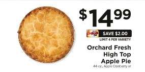 Orchard Fresh High Top Apple Pie