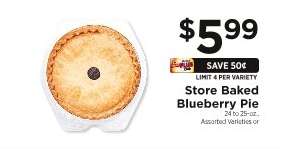 Store Baked Blueberry Pie