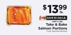 Take & Bake Salmon Portions