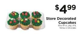 Store Decorated Cupcakes