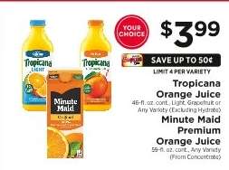 Tropicana Orange Juice / Minute Maid Premium Orange Juice
