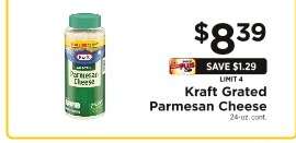 Kraft Grated Parmesan Cheese