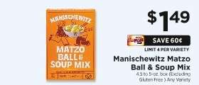 Manischewitz Matzo Ball & Soup Mix