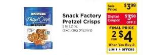 Snack Factory Pretzel Crisps