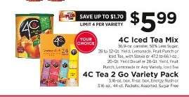 4C Iced Tea Mix / 4C Tea 2 Go Variety Pack
