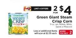 Green Giant Steam Crisp Corn