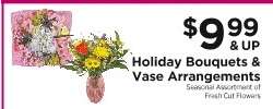 Holiday Bouquets & Vase Arrangements