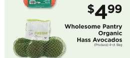 Wholesome Pantry Organic Hass Avocados