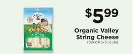 Organic Valley String Cheese