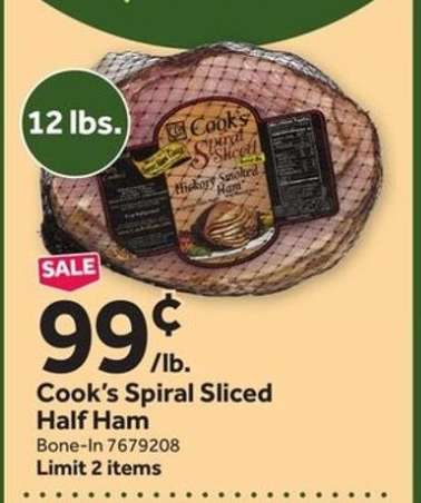 Cook's Spiral Sliced Half Ham