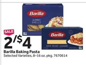 Barilla Baking Pasta